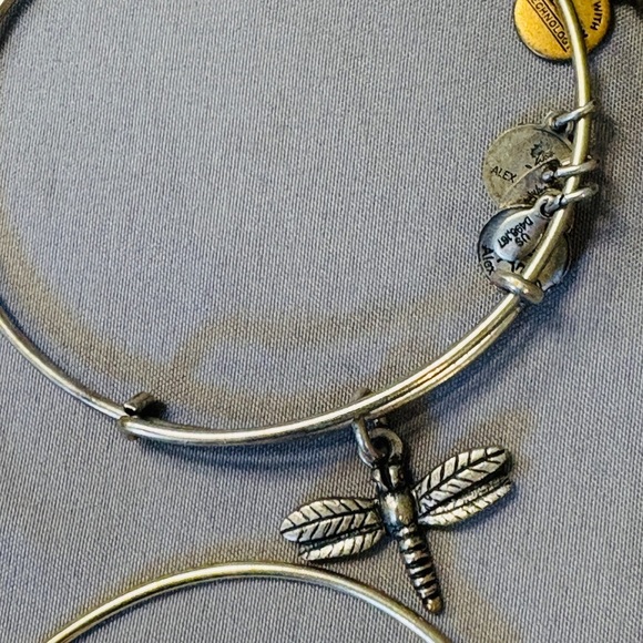 Alex & Ani Set of 5 Bracelets Charms Angel Pink Dragonfly Mother - Picture 6 of 7